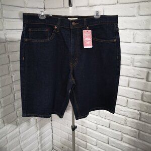 NWT Levi Strauss Signature Men's Size 34 Dark Wash Ultimate Flex Denim Shorts